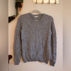 Orvis Cabled Crewneck Wool Blend Sweater